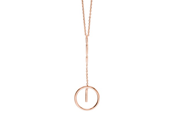 Possum Lange Kette Pure Circle 925 Sterling Silber