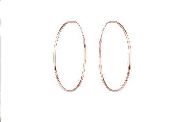 Possum Ohrring LOOP Basic Creole Small 925 Sterling Silber