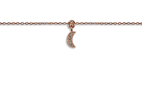 Possum Kurze Kette Moon-Zirkonia 925 Sterling Silber