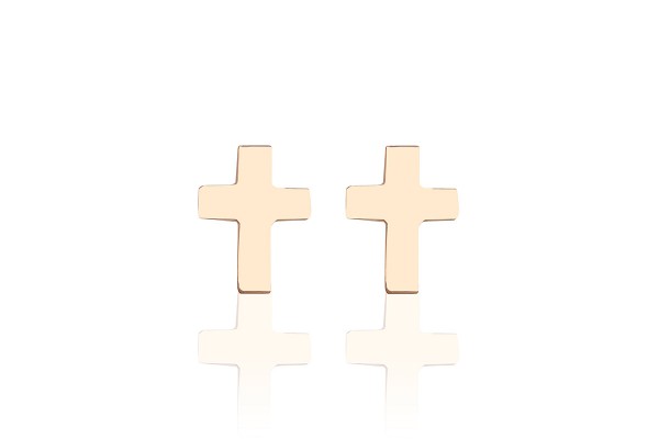 Possum Ohrstecker Cross 925 Sterling Silber