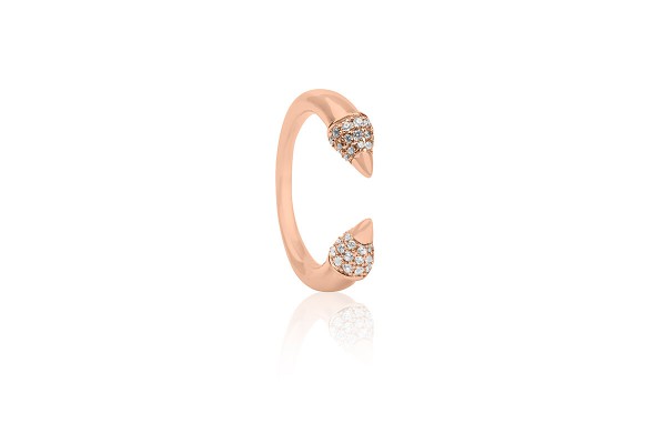 Possum Ring Arrow Zirconia 925 Sterling Silber