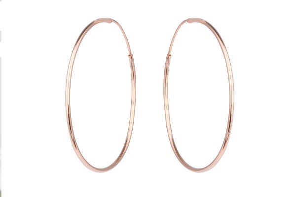 Possum Ohrring LOOP Basic Creole Medium 925 Sterling Silber