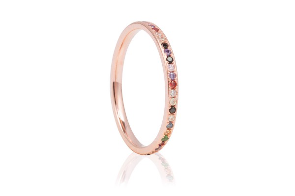 Possum Ring Rainbow 925 Sterling Silber