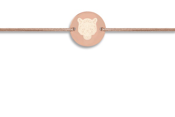Possum Wunscharmband Tiger 925 Sterling Silber rosévergoldet